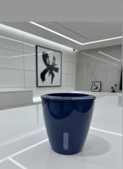 تصویر گلدان سایز 14راما در رنگ ابی 