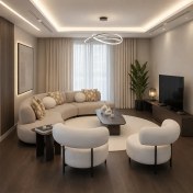تصویر مبل راحتی لوبیایی مدل تورنتو مکانیزم دار 