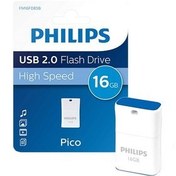 تصویر فلش مموری Phillips Pico 16GB 16GB سفید فلش مموری 16GB سفید فیلیپس Pico