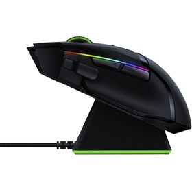 تصویر ماوس ریزر بی سیم مدل Basilisk Ultimate به همراه داک شارژ Razer Basilisk Ultimate with Charging Dock