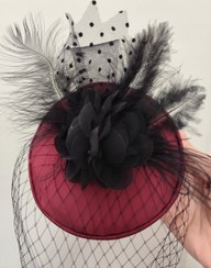 تصویر کلاه مجلسی زرشکی 