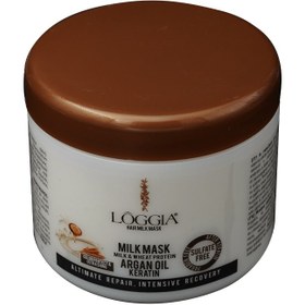تصویر ماسک شیر مو لوجیا حجم 500 میلی لیتر ا Loggia Hair Milk Mask 500ml Loggia Hair Milk Mask 500ml