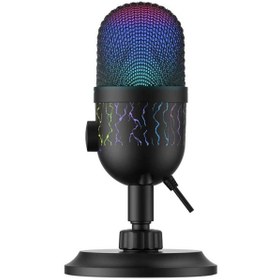 تصویر میکروفن رومیزی گیمینگ هویت مدل GK52 RGB Havit GK-52 Gaming professional rgb condenser microphone