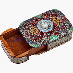 تصویر خاتم کاری جعبه کشویی کد jp813 