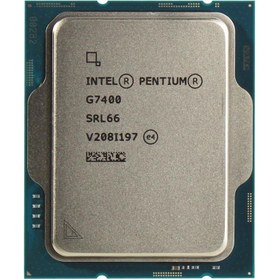 تصویر پردازنده مرکزی سری Pentium Gold نسل Alder Lake اینتل مدل G7400 Intel Pentium Gold G7400 Alder Lake CPU