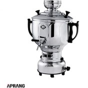 تصویر سماور گازی عالی نسب مدل ترنج ظرفیت ۶ لیتر 