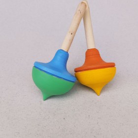 تصویر فرفره چوبی رنگی ۱۰۳ 