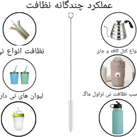 تصویر فرچه ظرفشویی مدل نی شور بسته 3 عددی نقره ای متفرقه | Other Brand بسته 3 عددی