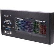 تصویر کیبورد گیمینگ وریتی مدل V-KB6132 با سیم 