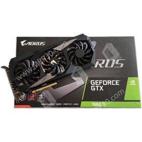 تصویر کارت گرافیک گیگابایت AORUS GeForce GTX 1660 Ti 6G(استوک) 