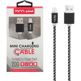 تصویر کابل تبدیل USB به microUSB تسکو مدل TC 51N طول 0.2 متر TSCO TC 51N USB to microUSB Cable 0.2m