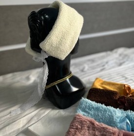 تصویر هد بند خز روسی زنانه برند طرح alo - -نسکافه ای Women's Russian Faux Fur Headband – ALO