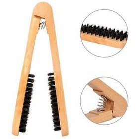 تصویر برس کربنی کراتین دوطرفه Keratin hair brush