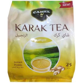 تصویر چای کرک کمل با طعم زنجبیل 500 گرم 25 عدد CAMEL CAMEL Karak tea with ginger flavoured 500 g 25 psc