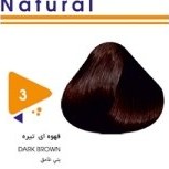 تصویر رنگ موی 120 میلی سری طبیعی شماره 3 قهوه ای تیره(با دستکش وکلاه) ویتامول vitamol 120ml Natural Hair Color No. 3 Dark Brown (with gloves and hat