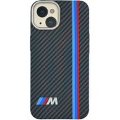 تصویر کاور کربنی مگ سیف دار آیفون طرح BMW 