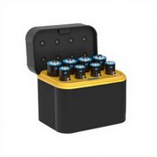 تصویر پک باتری شارژی ۸ عددی قلمی و نیم قلمی با کیس 