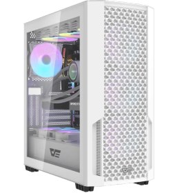 تصویر کیس کامپیوتر دارک فلش DF2100 ARGB Mid Tower سفید DarkFlash DF2100 ARGB Mid Tower White Computer Case