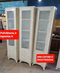 تصویر کمد استند رنگ آرایشگاهی دو کشو کمد دار مشکی سفید ارسال به سراسر ایران امکان خرید حضوری 