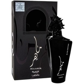 تصویر عطر و ادکلن ادوپرفیوم مردانه لطافه مدل ماهر مشکی maahir black حجم 100 میل maahir black lattafa