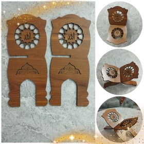 تصویر رحل قرآن چوبی کد2 (پس کرایه) 