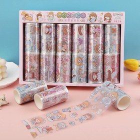 تصویر استیکر رولی 1.5 متری برش خورده طرح دختر 