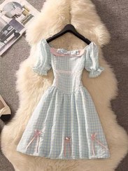 تصویر پیراهن نخی عروسکی پرنسسی 10151 