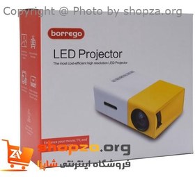 تصویر ویدئو پروژکتور پرتابل Borrego Mini LED yellow portable Borrego Mini projector LED yellow portable