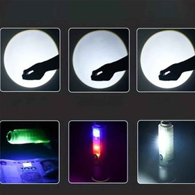 تصویر چراغ قوه چندکاره اسمال سان مدل 520D با ال ای دی و زوم 