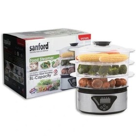 تصویر بخارپز 3 لایه سانفورد مدل SF5755FS FOOD STEAMERSANFORD SF5755FS 800W