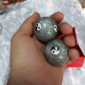 تصویر گوی آرامش ین یانگ طوسی کد 470029 