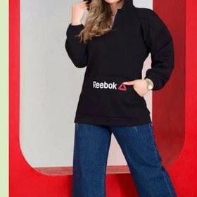 تصویر هودی زنانه طرح reebok جنس ساندویچی اعلا قواره بزرگ 