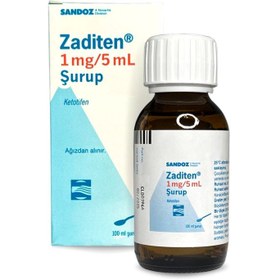 تصویر شربت ضد آلرژی و حساسیت زادیتن ZADITEN مناسب کودکان 100 میل 