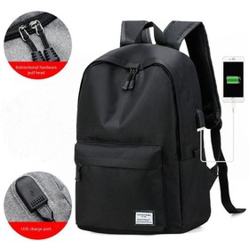 تصویر کوله‌پشتی بزرگ و مد روز برای سفر و مدرسه سیاه برند general Trendy Large Capacity Travel School Backpack Black