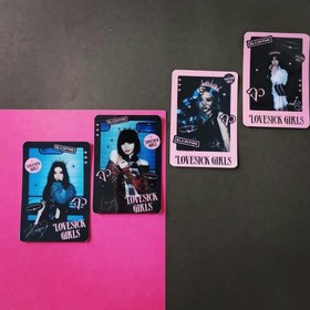 تصویر فتوکارت طرح بلک پینک مجموعه 4 عددی black pink photocards