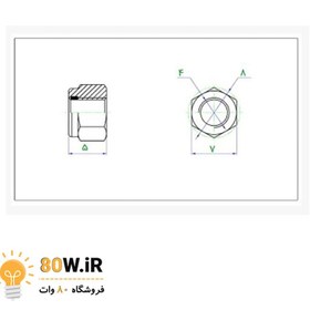 تصویر مهره کاسه نمد دار M4 (بسته 20 عددی) 