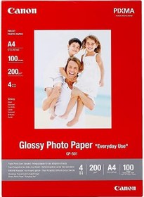 تصویر کاغذ عکس Canon GP-501 - براق - سفید - A4 Canon GP-501 A4 Glossy Photo Paper 200g