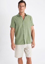 تصویر پیراهن آستین کوتاه راسته مردانه | دفاکتو Defacto D2924AX24SM 