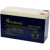 تصویر باتری سیلد لید اسید 12 ولت 9 آمپر یورونت Euronet اورجینال 