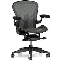 تصویر صندلی ارگونومیک Herman Miller Aeron - سایز A، گرافیت Herman Miller Aeron Ergonomic Chair - Size A, Graphite