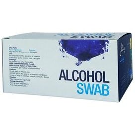 تصویر پد الکلی یوتاب حاوی الکل 70 درصد بسته 100 عددی Youtab 70% Alcohol Swab 100 PCS