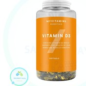 تصویر ویتامین دی3 مای ویتامینز 180عددی Myvitamins D3 