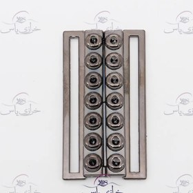 تصویر سگک جفتی دودی 14 نقطه 