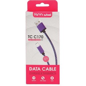 تصویر کابل تبدیل USB به USB-C تسکو مدل TSCO TC C170 طول 1 متر 