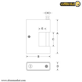 تصویر قفل کتابی پارس مدل S قفل