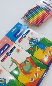 تصویر مداد رنگی پیکاسو 12 عددی 