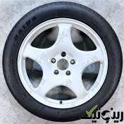 تصویر رینگ و لاستیک زاپاس فرغونی بی ام و 730Li سایز 18 اینچی 