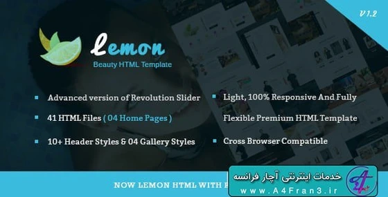 خرید و قیمت دانلود قالب HTML زیبایی Lemon | ترب