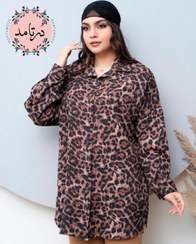 تصویر شومیز پلنگی طرح پارچه ینزی 