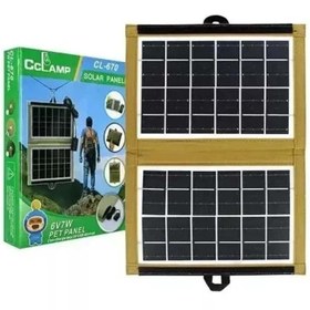 تصویر پنل خورشیدی مخصوص کوله پشتی سی کلمپ مدل CL-670 Solar panel for CL-670 C clamp backpack